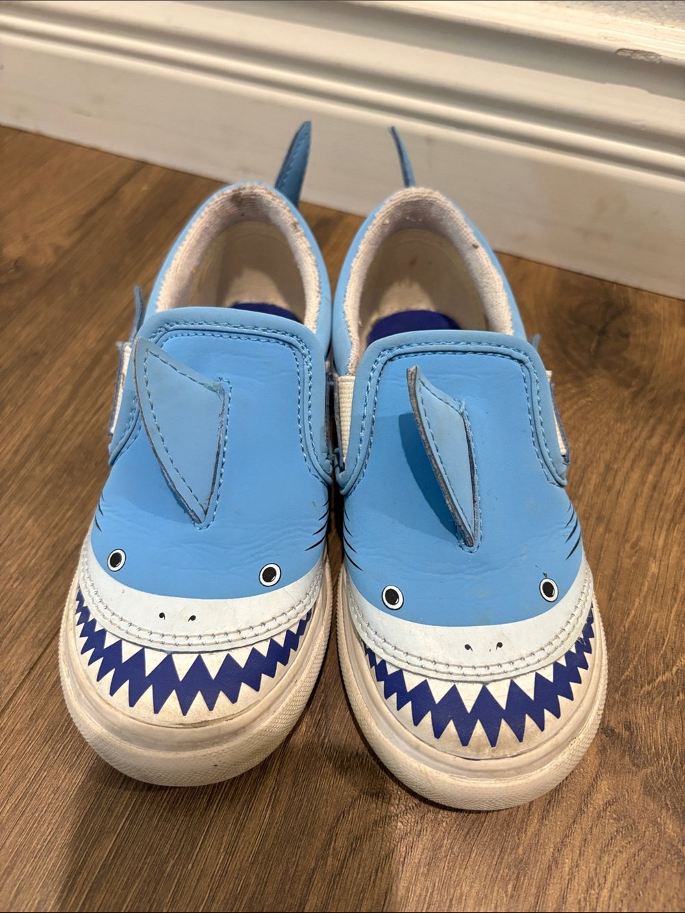 Vans Toddler Blue Shark Slip-On Sneakers